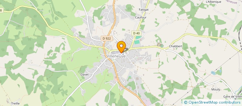 localisation de l'entreprise SCI ELLIBEN à VILLENEUVE