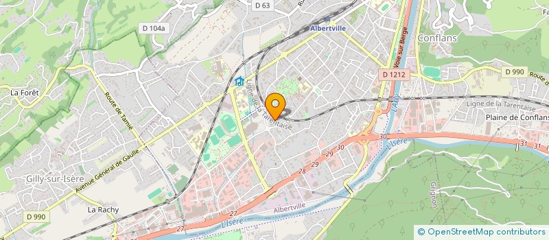 localisation de l'entreprise SCI ELLIBIS  ALBERTVILLE