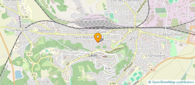 localisation de l'entreprise SCI ELLIE à LAON