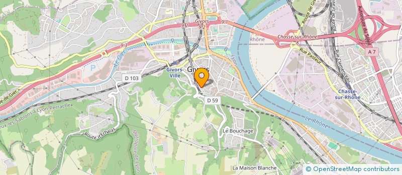 localisation de l'entreprise SCI ELLIGURE  GIVORS