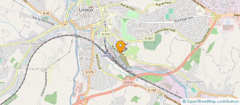 localisation de l'entreprise SCI ELLIMAC à LISIEUX
