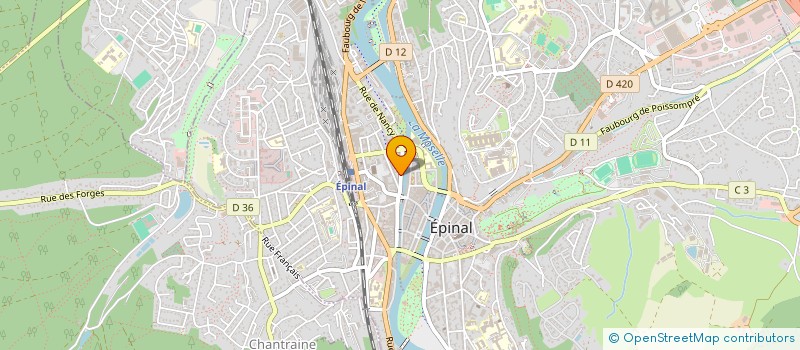 localisation de l'entreprise SCI ELLINFIRMIERES à EPINAL