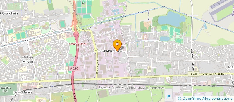 localisation de l'entreprise SCI ELLIOT  CALAIS