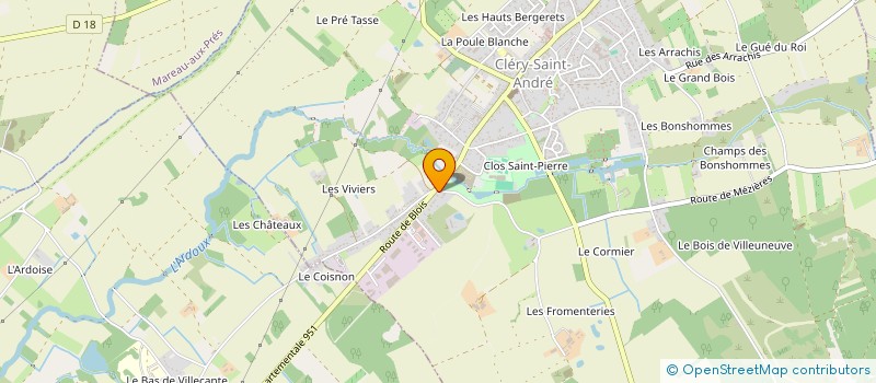 localisation de l'entreprise SCI ELLIPSE  CLERY-SAINT-ANDRE