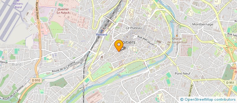 localisation de l'entreprise SCI ELLIZIA  POITIERS