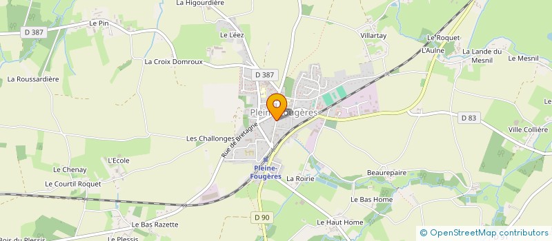 localisation de l'entreprise SCI ELLOB  PLEINE-FOUGERES