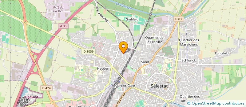 localisation de l'entreprise SCI ELLOJO  SELESTAT