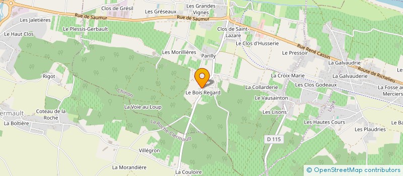 localisation de l'entreprise SCI ELLOLU  CHINON