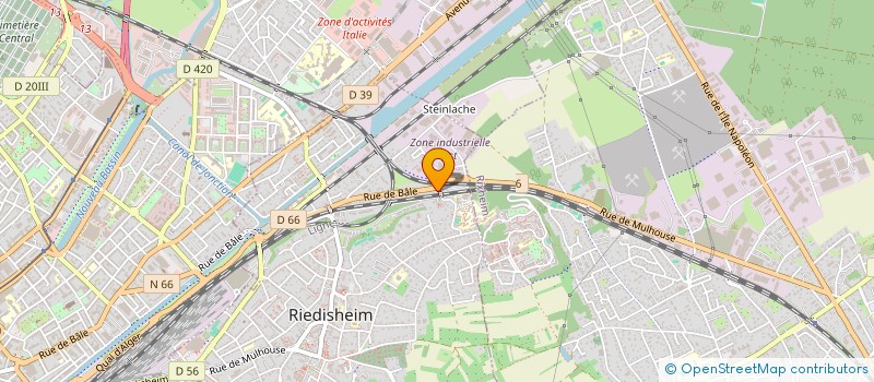 localisation de l'entreprise SCI ELLOS  RIEDISHEIM