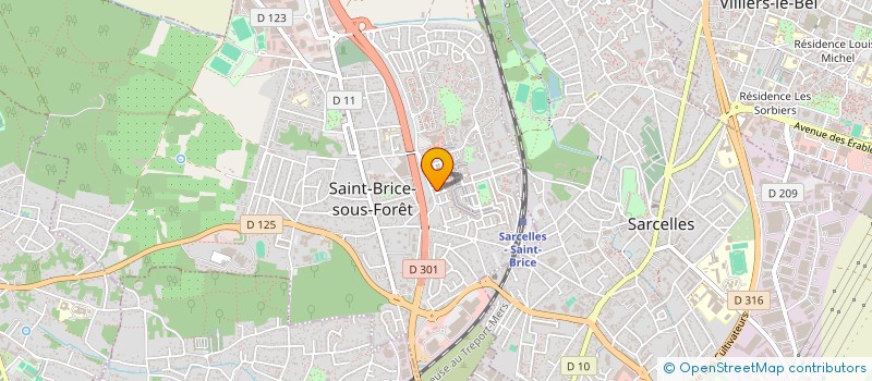 localisation de l'entreprise SCI ELLYRT à SAINT-BRICE-SOUS-FORET