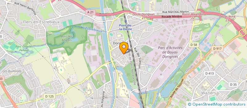 localisation de l'entreprise SCI ELM 2 à DOUAI