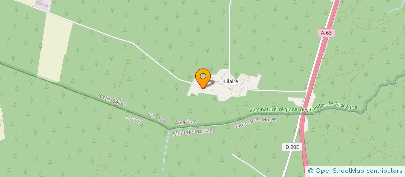 localisation de l'entreprise SCI ELMA 1  BELIN-BELIET