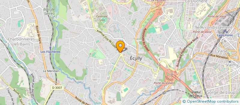 localisation de l'entreprise SCI ELMA  ECULLY