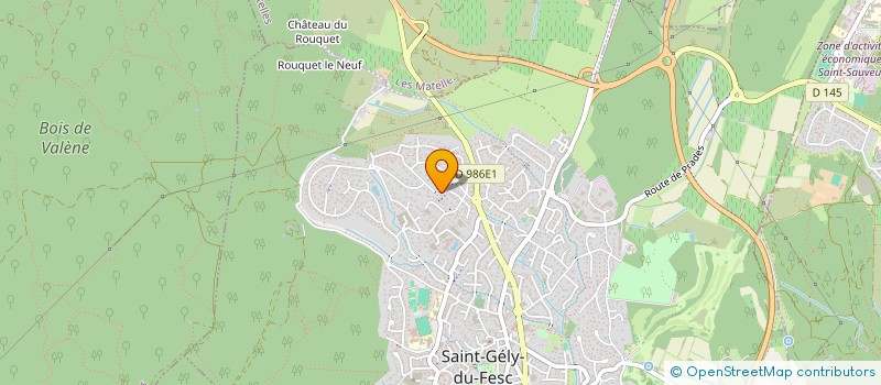 localisation de l'entreprise SCI ELMA  SAINT-GELY-DU-FESC