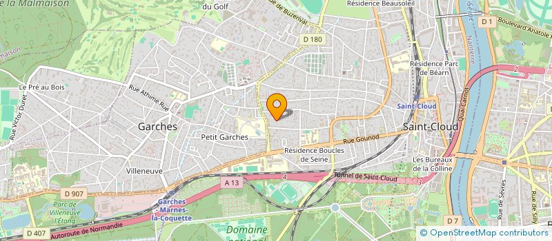 localisation de l'entreprise SCI ELMA à SAINT-CLOUD