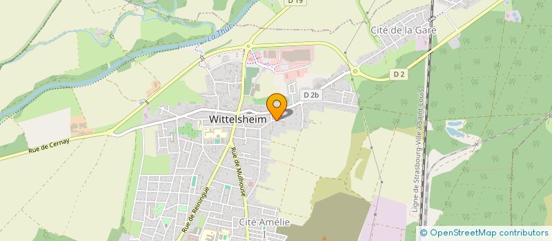 localisation de l'entreprise SCI ELMA  WITTELSHEIM