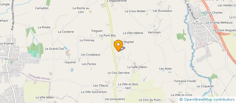 localisation de l'entreprise SCI ELMA38  LAMBALLE-ARMOR