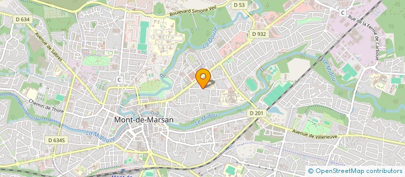 localisation de l'entreprise SCI ELMADOR à MONT-DE-MARSAN