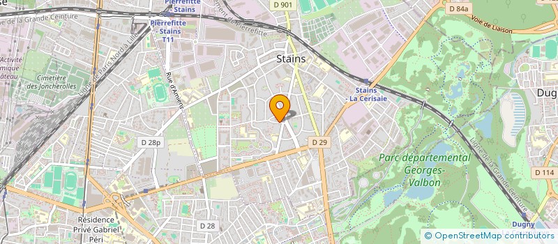 localisation de l'entreprise SCI ELMAR à STAINS