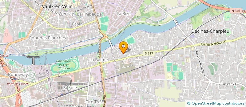 localisation de l'entreprise SCI ELMARE  DECINES-CHARPIEU