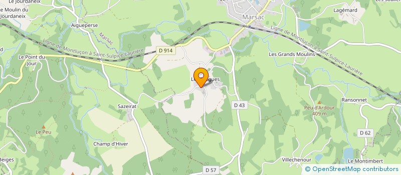 localisation de l'entreprise SCI ELMAX à MARSAC