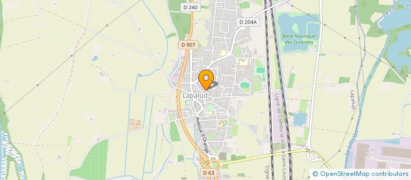 localisation de l'entreprise SCI ELMAX  LAPALUD