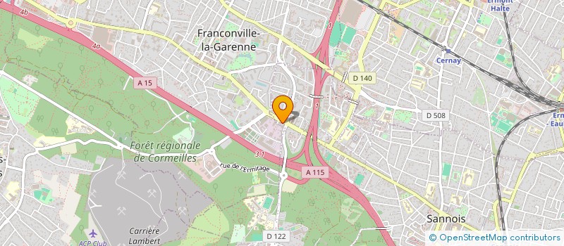 localisation de l'entreprise SCI ELMIR  SANNOIS