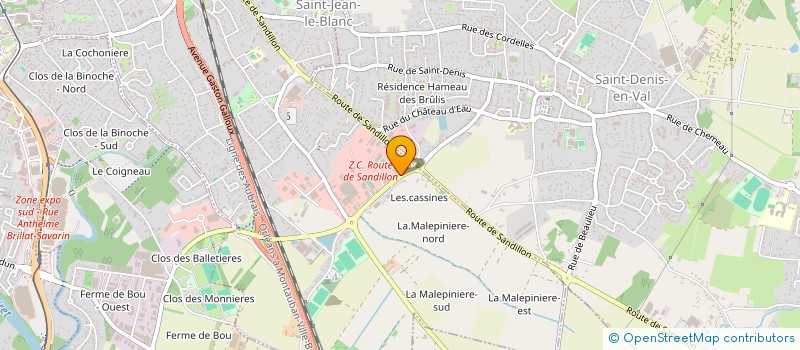 localisation de l'entreprise SCI ELMO à SAINT-JEAN-LE-BLANC