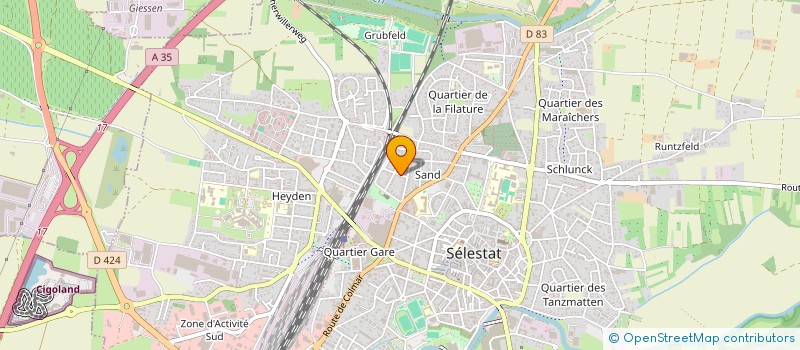 localisation de l'entreprise SCI ELMO  SELESTAT