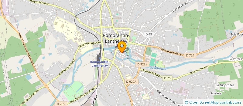 localisation de l'entreprise SCI ELO & YO  ROMORANTIN-LANTHENAY