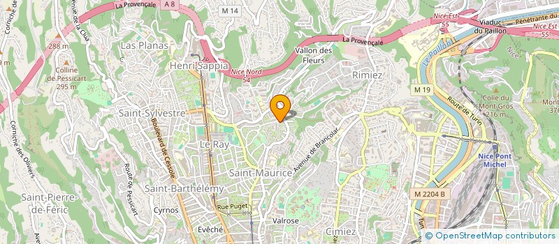 localisation de l'entreprise SCI ELOA à NICE