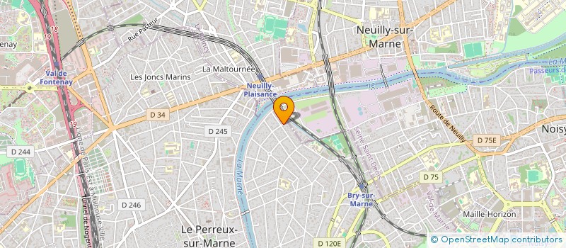 localisation de l'entreprise SCI ELOBAN à BRY-SUR-MARNE