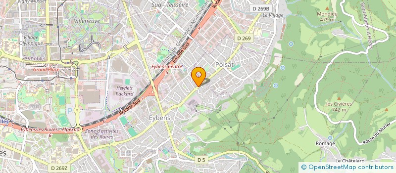 localisation de l'entreprise SCI ELOBAT à EYBENS