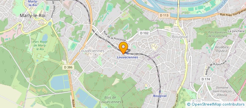 localisation de l'entreprise SCI ELODA  LOUVECIENNES