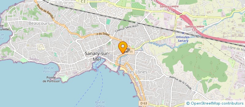 localisation de l'entreprise SCI ELODIE à SANARY-SUR-MER