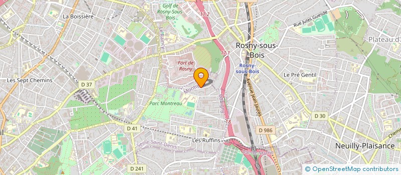 localisation de l'entreprise SCI ELODIE à MONTREUIL