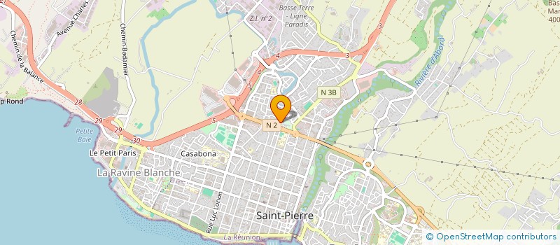 localisation de l'entreprise SCI ELODIE à SAINT-PIERRE