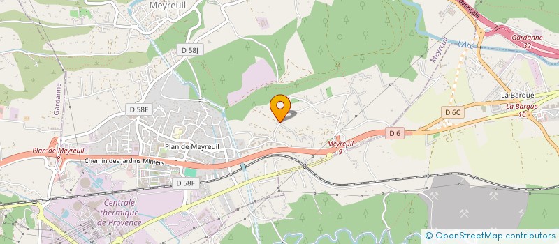 localisation de l'entreprise SCI ELODIE  MEYREUIL