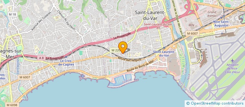 localisation de l'entreprise SCI ELODIE à SAINT-LAURENT-DU-VAR