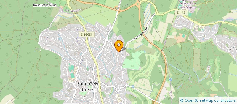 localisation de l'entreprise SCI ELODIE  SAINT-GELY-DU-FESC
