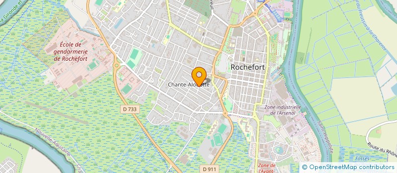 localisation de l'entreprise SCI ELODIE  ROCHEFORT