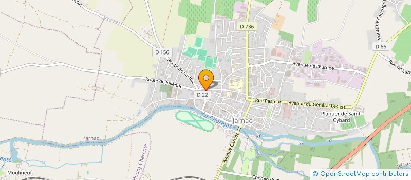 localisation de l'entreprise SCI ELODIE à JARNAC