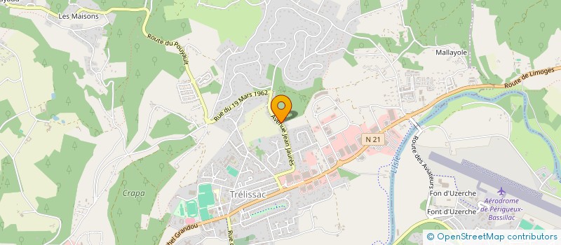 localisation de l'entreprise SCI ELODIE  TRELISSAC