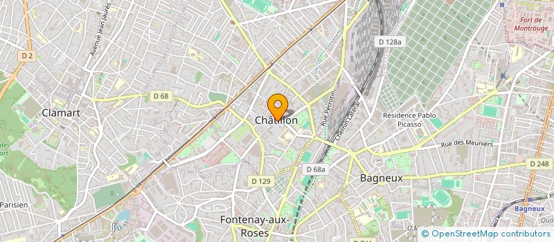 localisation de l'entreprise SCI ELODIE  CHATILLON