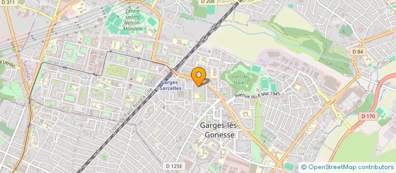 localisation de l'entreprise SCI ELODIE  GARGES LES GONESSE