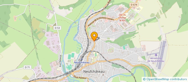 localisation de l'entreprise SCI ELODIE à NEUFCHATEAU