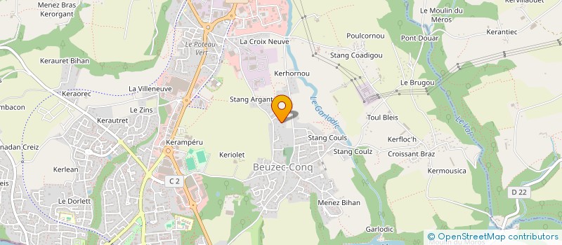 localisation de l'entreprise SCI ELODIE  CONCARNEAU