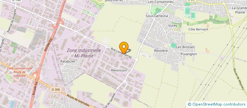 localisation de l'entreprise SCI ELODIE  GENAS