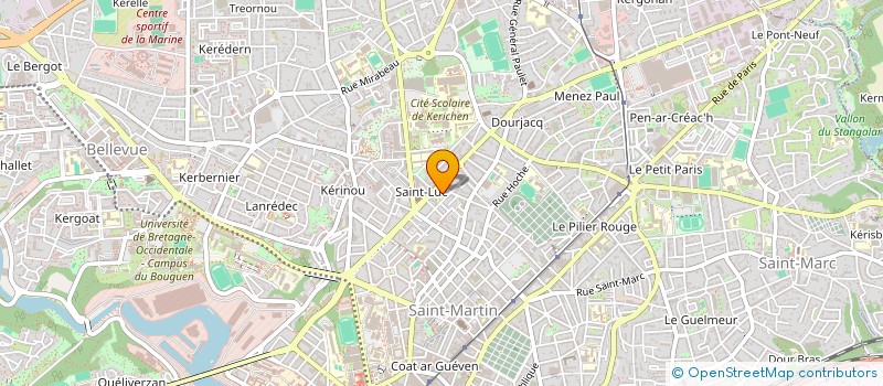 localisation de l'entreprise SCI ELOE  BREST