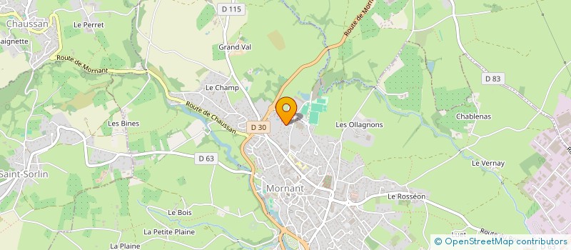 localisation de l'entreprise SCI ELOE  MORNANT